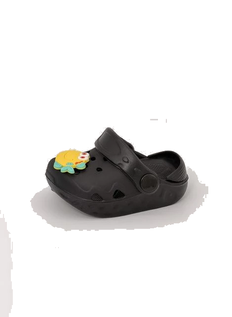 KING CROSS Infantil Bicolor, color Negro — ojota infantil bicolor con dije