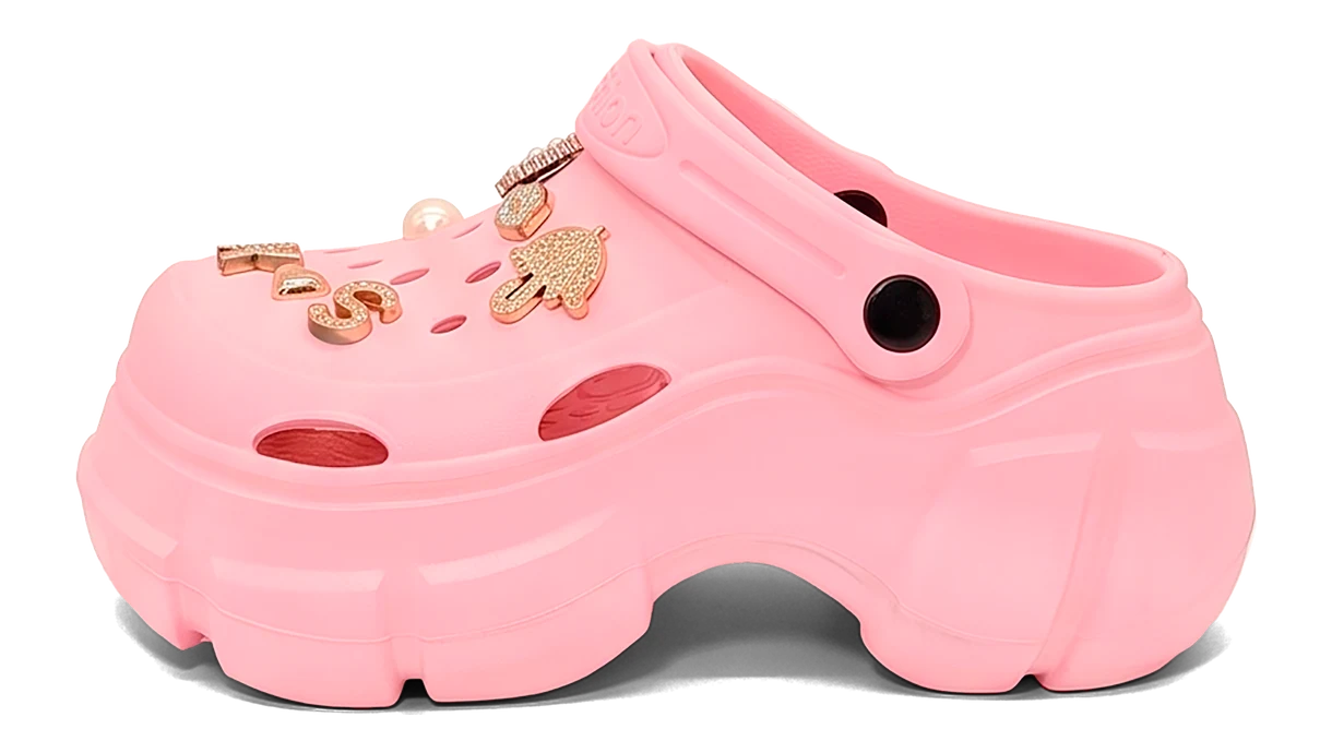 KING CROSS Fashion, color Rosa Bebe — ojota con dijes y charms