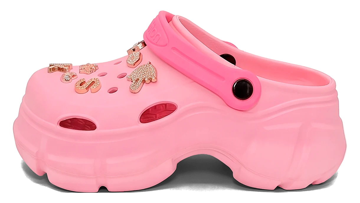 KING CROSS Fashion, color Rosa y Fucsia — ojota con dijes y charms